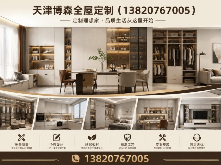 静海区全屋定制家具厂家展示图